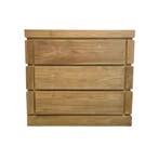 Modern dressoir met laden plantage teakhout -  100, Huis en Inrichting, Kasten | Dressoirs, Ophalen of Verzenden, Nieuw