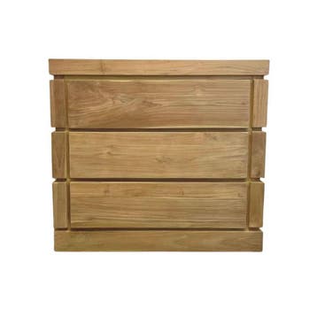Modern dressoir met laden plantage teakhout -  100, Ophalen of Verzenden, Nieuw