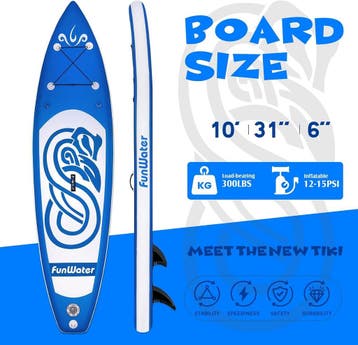 FunWater Opblaasbaar Stand Up Paddle Board met Seat Paddle B, Verzenden, Zo goed als nieuw
