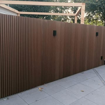 OP=OP Composiet Schutting Verticaal - 200 cm hoog, Kunststof, 1 tot 2 meter, 6 meter of meer, Nieuw