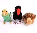Steiff - Speelgoed - Parrot, Crow, Turtle - Lot of 3 x Toys