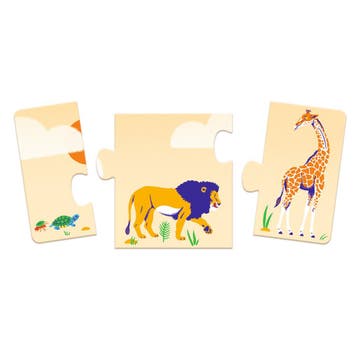 Djeco dieren puzzel frise Petits et van €8,99 voor €8,90, Ophalen of Verzenden, Nieuw