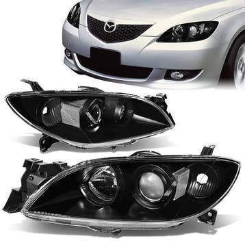 SK-Import Koplampen Factory Style Black Housing Mazda 3, Ophalen of Verzenden, Nieuw, Mazda