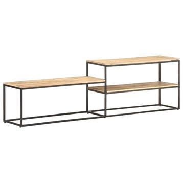 vidaXL Tv-meubel 180x30x50 cm ruw mangohout, Huis en Inrichting, Kasten | Televisiemeubels, Verzenden, 150 tot 200 cm, Nieuw, Minder dan 100 cm
