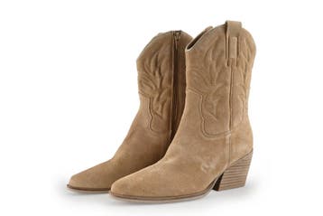 Manfield Cowboy laarzen in maat 38 Beige, Verzenden, Beige, Zo goed als nieuw, Manfield