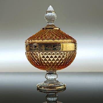 Secoloventesimo - Koekjesdoos - 24 kt goud - Amber LOW