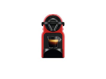 Krups -   Nespresso Inissia - Capsulemachine Rood, Verzenden, Nieuw, Koffiepads en cups, Afneembaar waterreservoir