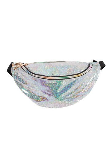 KIMU® Grote Holografische Glitters Zilver Heuptas Breed Fann, Ophalen of Verzenden, Nieuw, Overige typen