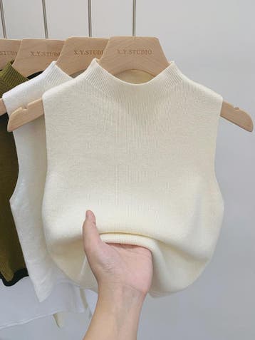 Gebreide Tanktop Dames - Mouwloos Vest Trui voor Lente & Zom, Verzenden, Nieuw