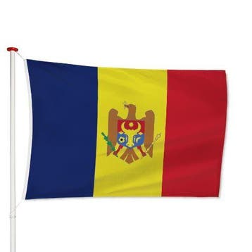 Moldavische Vlag 40x60cm, Verzenden, Nieuw