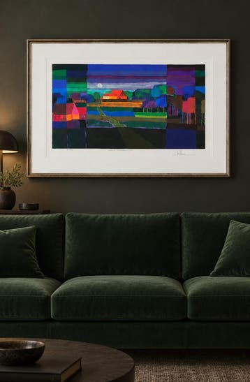 Ton Schulten “Aan de bosrand 2002 Certified EA edition, Ingelijst, Ophalen of Verzenden, Landschappen