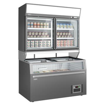 GGM Gastro | Supermarkt wandvriezer - 2 deuren - incl. |, Zakelijke goederen, Verzenden, Nieuw in verpakking, Koelen en Vriezen