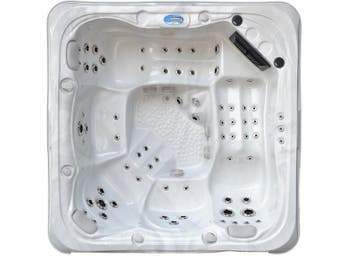Outdoor Spa Vonato Lunaro Sneeuwwit bad met grijze skirt, Tuin en Terras, Zwembaden, Nieuw