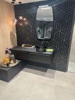 Design badmeubel 160cm eiken zwart - 0022, Ophalen, Nieuw, 150 tot 200 cm, Wastafelkast