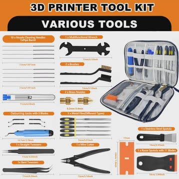 33-delige 3D Printer Gereedschapskit: Essentiële Accessoires, Verzenden, Nieuw
