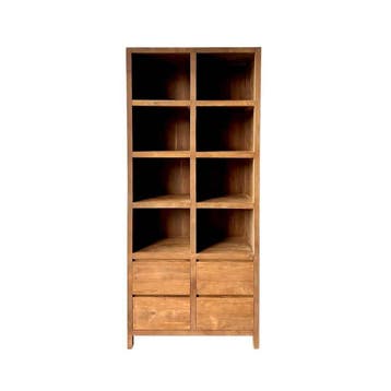 Moderne boekenkast met 4 ladenBoekenkasten, Huis en Inrichting, Kasten | Boekenkasten, Ophalen of Verzenden, Nieuw