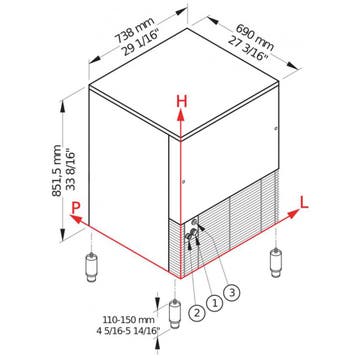 Diamond Korrelijsmachine | PEBBLE LINE | 90kg/24u | Bunker 2, Ophalen of Verzenden, Nieuw
