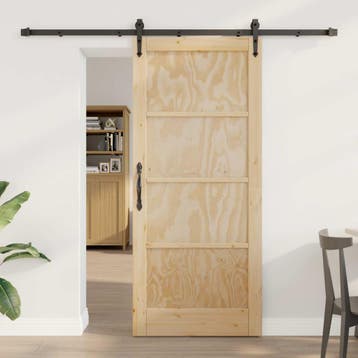 vidaXL Schuifdeur ORKDAL 86 x 198,5 cm Massief grenenhout, Verzenden, Nieuw
