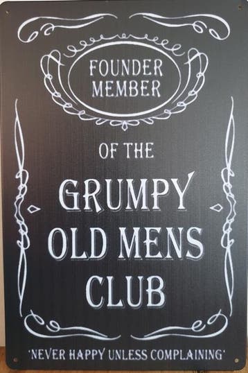 Grumpy old mens club reclamebord, Ophalen of Verzenden, Nieuw
