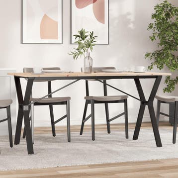 vidaXL Eettafel Y-frame 160x80x75 cm massief grenenhout en, Verzenden, Nieuw
