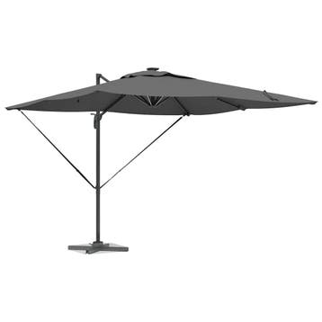 vidaXL Parasol Antraciet 286 x 284 x 270 cm Aluminium en, Verzenden, Nieuw, 2 tot 3 meter