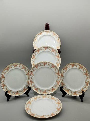 Bord - Edles Royal Tettau Teller Set – Elegantes Porzellan