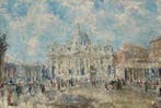 Cesare Andri (1917-1988) - Piazza San Pietro, Roma