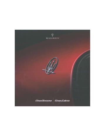 2018 MASERATI GRANTURISMO GRANCABRIO BROCHURE ENGELS, Nieuw, Author