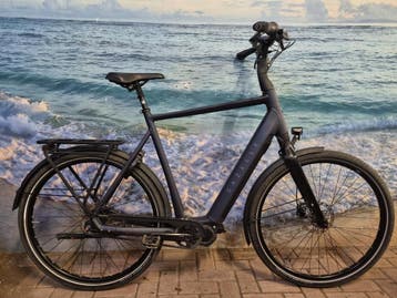Gazelle Chamonix C5, 65cm, 4600km, riem, 630Wh accu, Verzenden, Zo goed als nieuw, 59 cm of meer, 50 km per accu of meer
