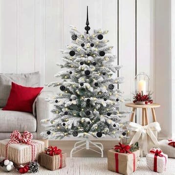 vidaXL Kunstmatige Inklapbare Kerstboom Wit 150 cm PE en PVC, Diversen, Kerst, Verzenden, Nieuw