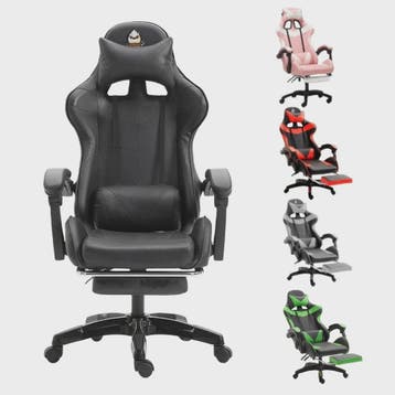 Ergonomische Gaming Stoel met Voetensteun, Lendesteun en Kat, Verzenden, Nieuw