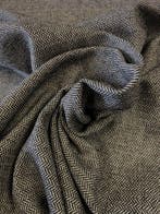 Hoogwaardig visgraatweefsel / zwart-witte twill - Meubelstof