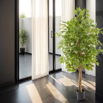 Kunst ficusboom Fida, realistische textuur - 160 cm, Verzenden