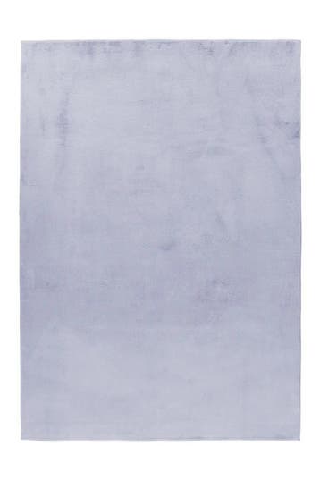 Wasbaar Vloerkleed | Pouffy | Uni | Zilver | 140x200 cm, Verzenden, Nieuw