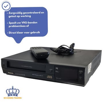 Panasonic NV-J33EO | Videorecorder | VHS Speler | Video, Verzenden, Gebruikt, VHS-speler of -recorder