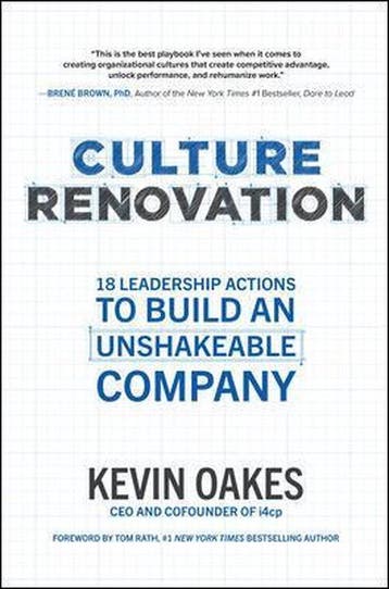 Culture Renovation: 18 Leadership Actions to Build an, Verzenden, Gelezen, Kevin Oakes