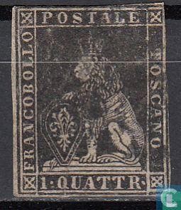Italiaanse staten - Toscane - Toscane - Leeuw - 1857, Verzenden, Gestempeld