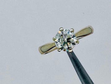 Verlovingsring - 14 karaat Geel goud - 1.05ct. tw. Geel