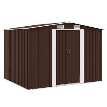 vidaXL Tuinberging 257x205x178 cm staal bruin, Verzenden, Nieuw