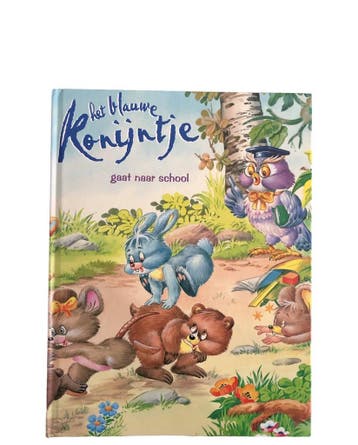 Het blauwe konijntje gaat naar school - Kinderboek, Verzenden, Zo goed als nieuw, Attie Spitzers