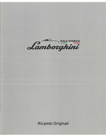 2020 LAMBORGHINI POLO STORICO | RICAMBI ORIGINALI BROCHURE, Nieuw, Author