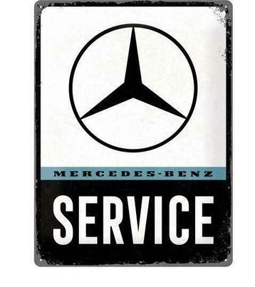 Mercedes-benz service reclamebord, Verzenden, Nieuw