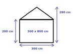 Classic Plus Feesttent PVC 3x8x2 mtr in Wit (3x8 meter), Verzenden, Nieuw