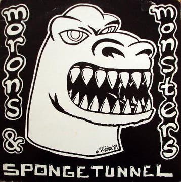 LP gebruikt - Spongetunnel - Morons &amp; Monsters, Verzenden, Zo goed als nieuw, Overige formaten