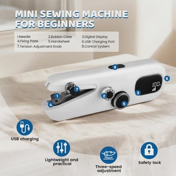 Handheld Sewing Machine, Electric Mini Sewing Machine With T, Verzenden