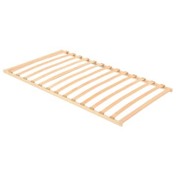 vidaXL Lattenbodem Bruin 100 x 190 cm Massief beukenhout, Verzenden, Nieuw, Bruin, Hout