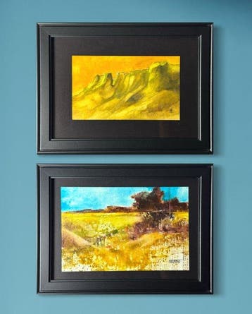 Eugène Eechaut (1928-2019) - 2 works- Abstract landscape -