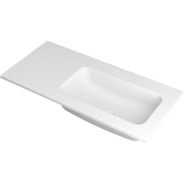 INK Faktor Wastafel Polystone Rechts Zonder Kraangat -, Ophalen of Verzenden, Nieuw