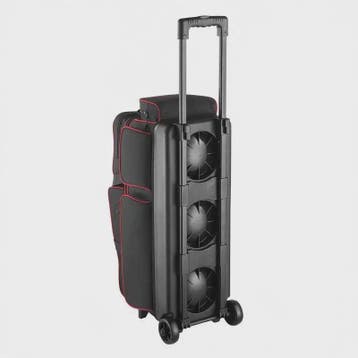 Bowlingtas voor 3 ballen met dubbele wielen, schoenenvak en, Sport en Fitness, Verzenden, Nieuw