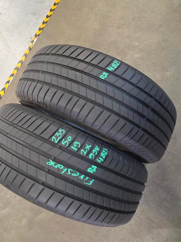 235/50/19 99V FIRESTONE ZOMERBANDEN 6,6MM PROFIEL 2X, Gebruikt, 235 mm, Band(en), Personenwagen
